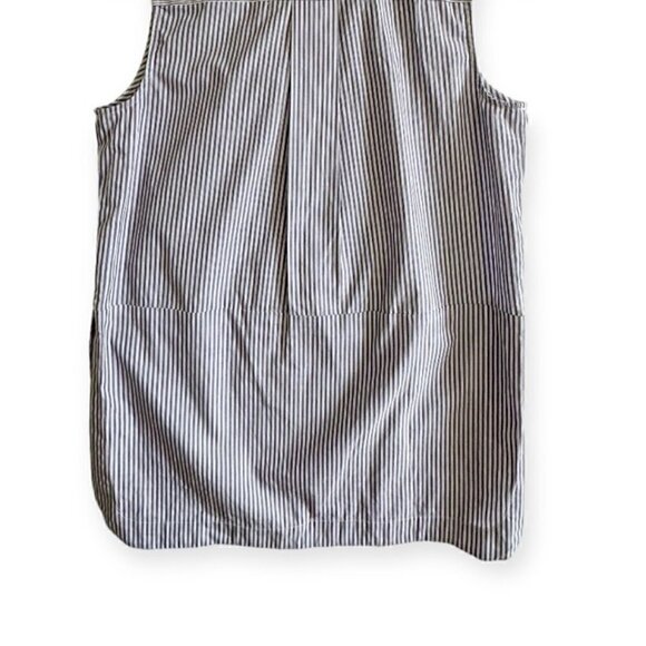 Vince Sleeveless Stripe Poplin Top, Size 6, Blue/white stripes, New with Tag - Picture 10 of 14